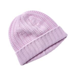 Sofiacashmere Chunky Textured Cashmere Hat, Purple